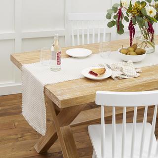 Gingham Fringe Table Runner