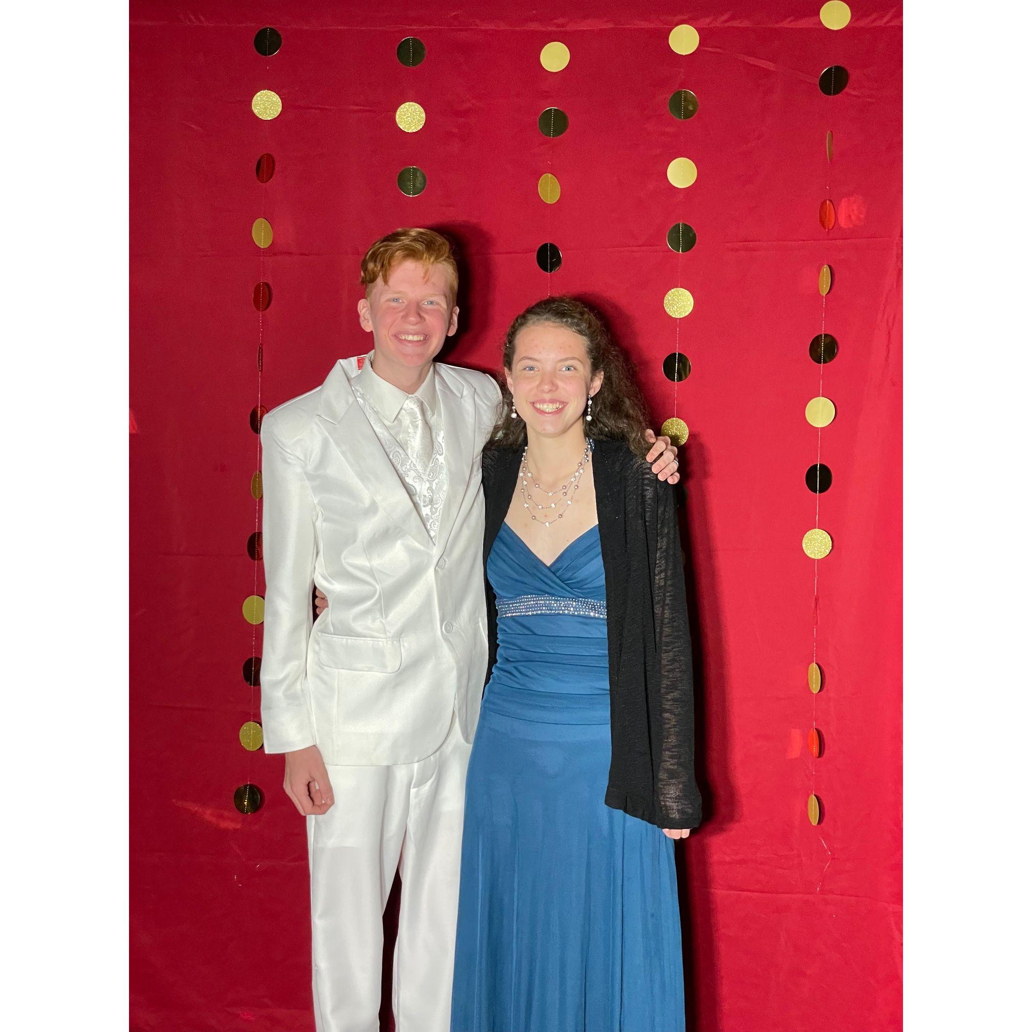 October 10, 2021: Emy and Eben being fully clueless about each other at Eben's 18th birthday party.
