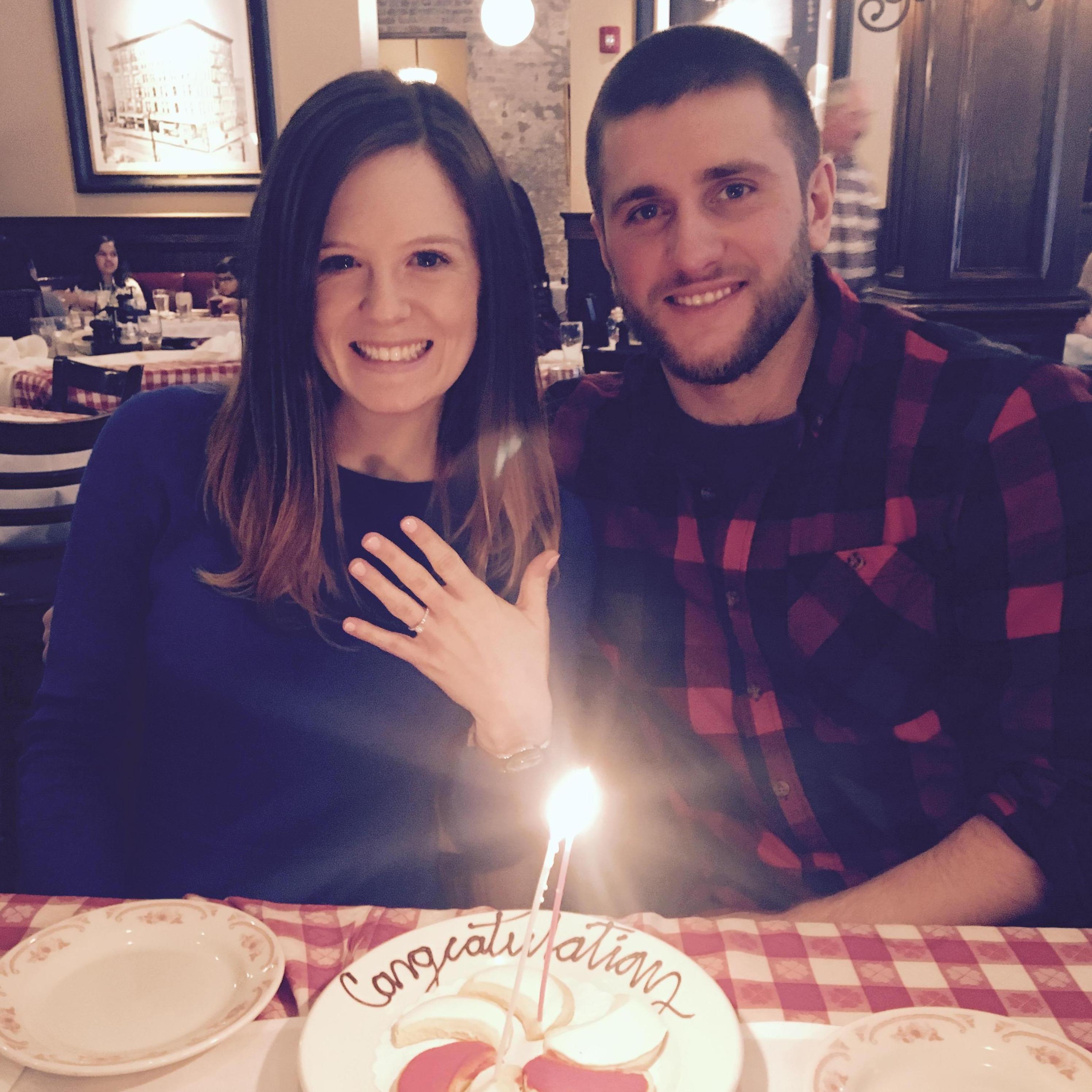 Celebrating at Maggiano's in Chicago!