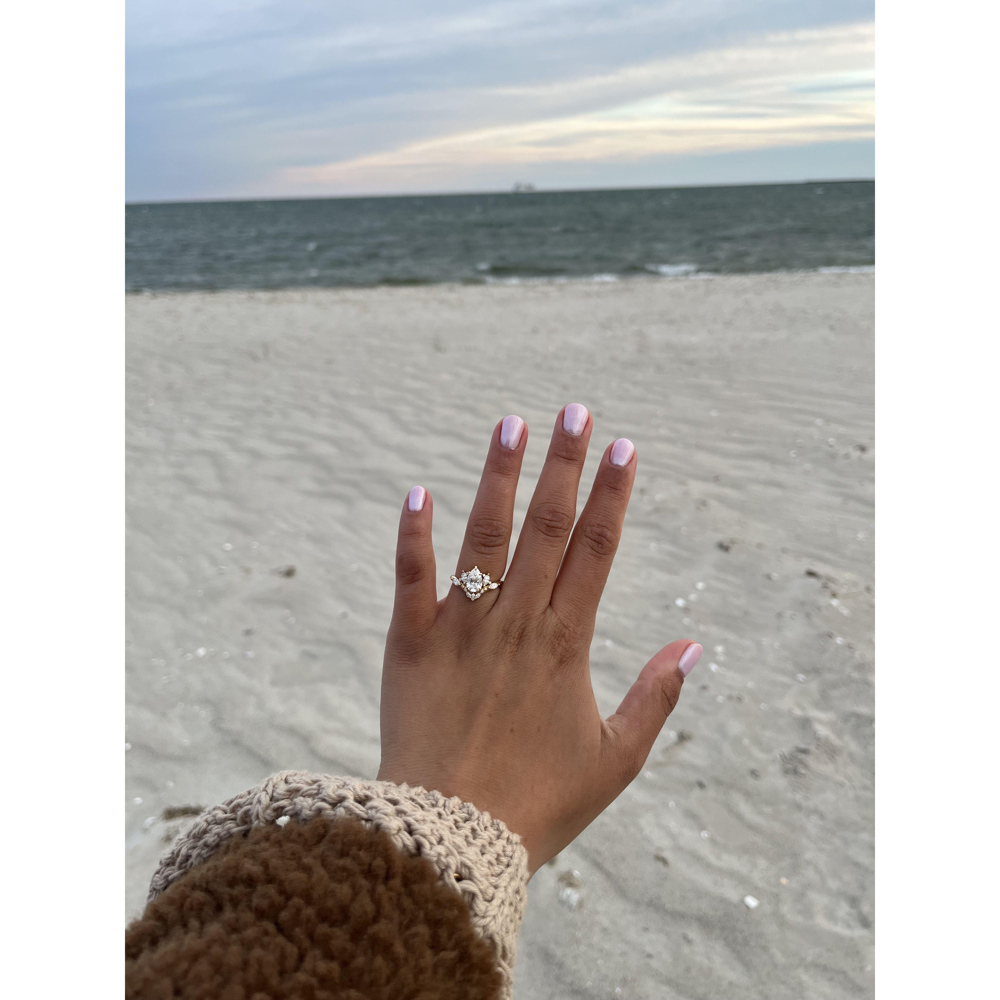 Beautiful ring Chris selected!