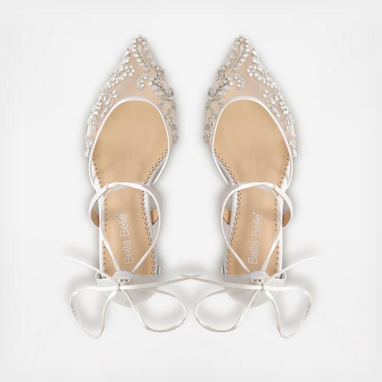 Bella Belle Shoes, Frances Crystal Embellished Wedding Kitten