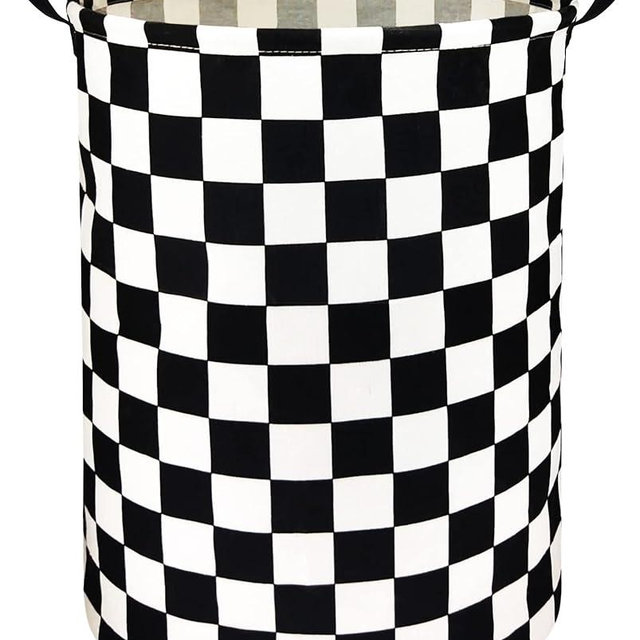 HIYAGON Boys Laundry Basket hamper Kids Storage Basket Car Toy Organizer Bins for Room Decor,Gift Basket for Bedroom(Racing Flag)