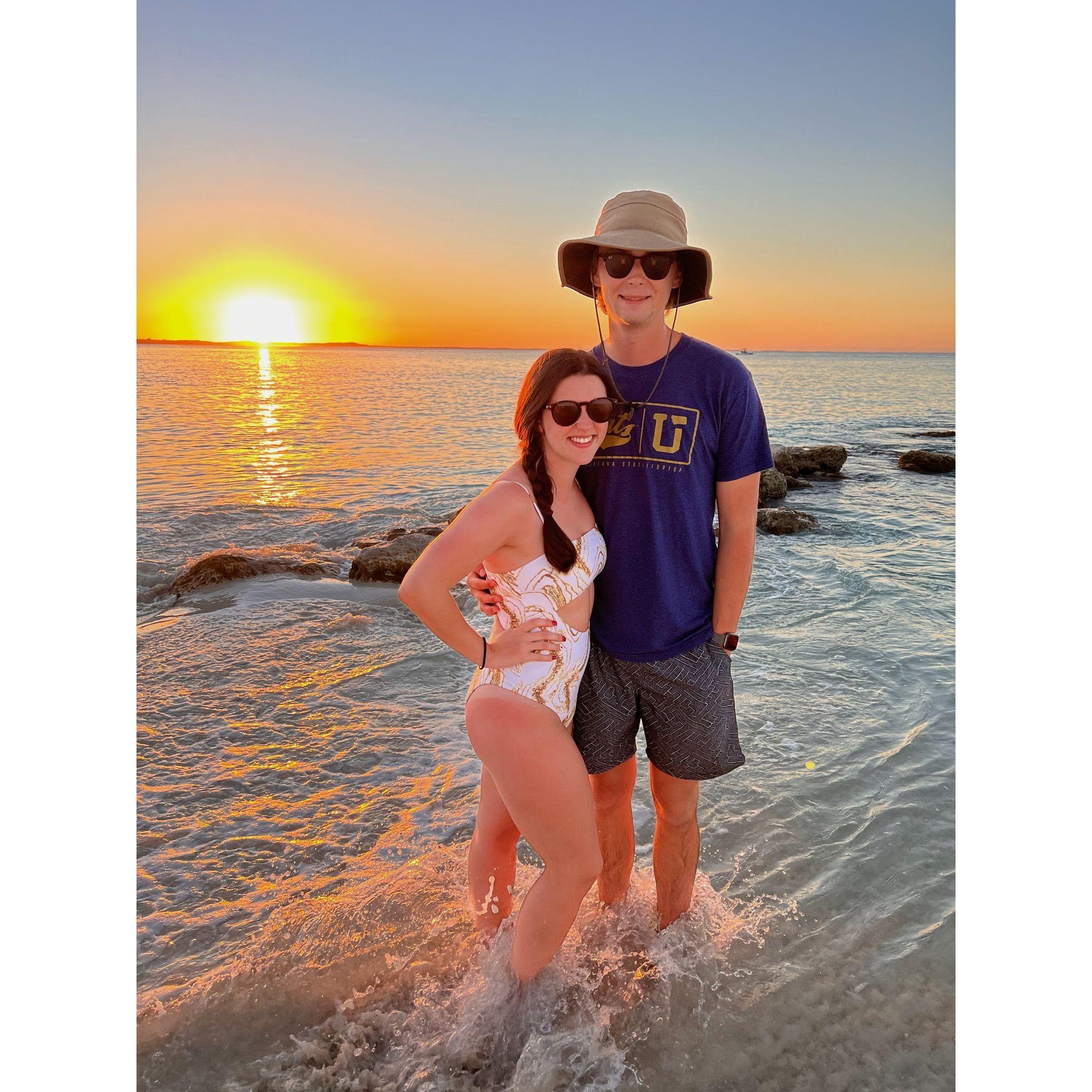 Trip to Turks and Caicos with Lexie's family.