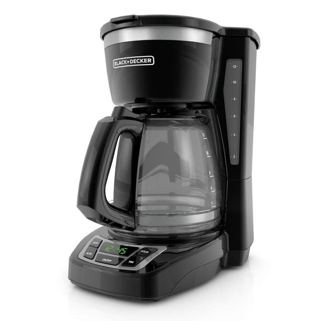 Black + Decker™ 12-Cup* Programmable Coffee Maker in Black