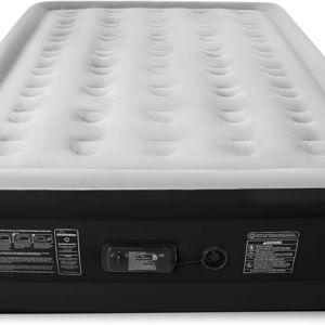 SoundAsleep Dream Series Luxury Air Mattress with ComfortCoil Technology & Built-in High Capacity Pump for Home & Camping- Double Height, Adjustable, Inflatable Blow Up, Portable - Queen Size - Black