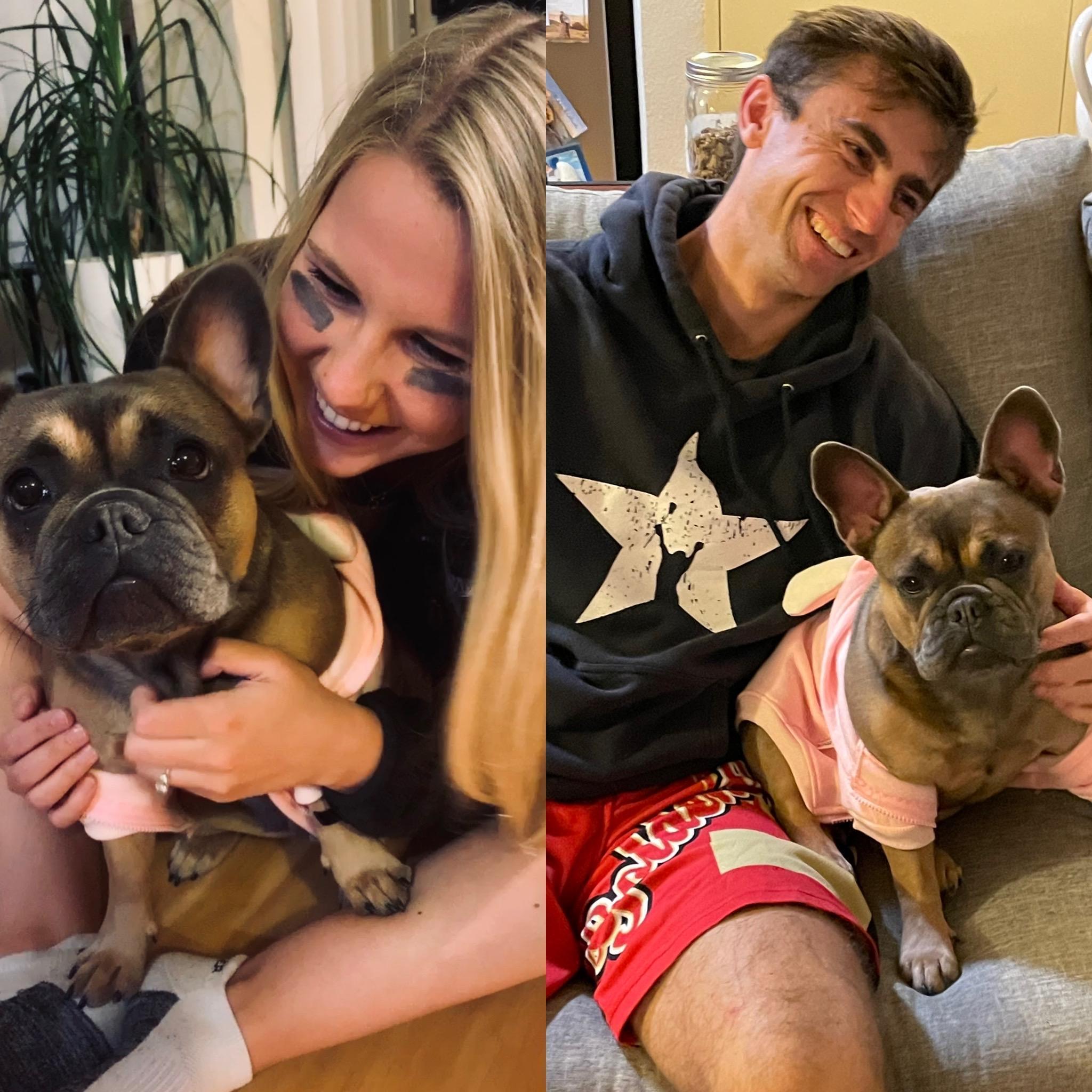 We have a niece. Her name is Lola. She loves both of us equally.