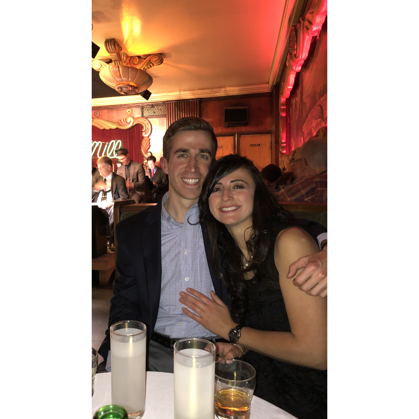 Dancing (poorly!) at the Green Mill.