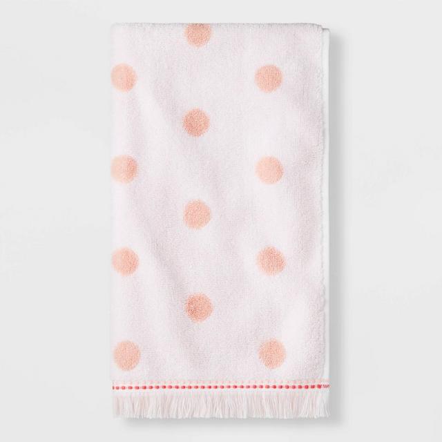 Dot Hand Towel Pink with SILVADUR™ Antimicrobial Technology - Pillowfort™