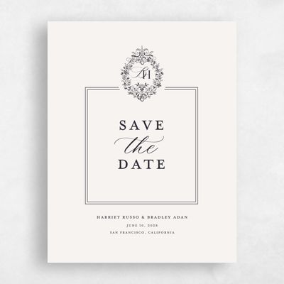 Beige Magnet Wedding Save the Date - Lockwood Portrait