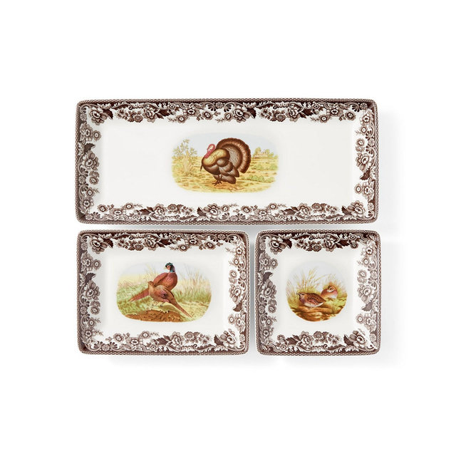 Spode Woodland 3 Pc. Nesting Tray Set