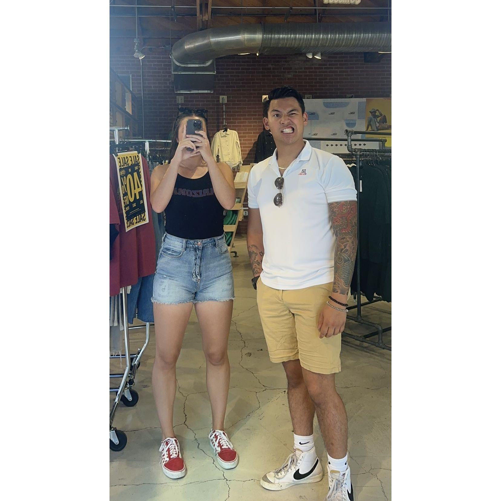 We always loved spending time with friends in Tucson and representing the block A! BearDown!