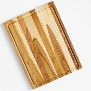 Crate & Barrel Reversible Teak Wood Cutting Board/Cheese Serving Board 20" x 15" + Reviews | Crate & Barrel