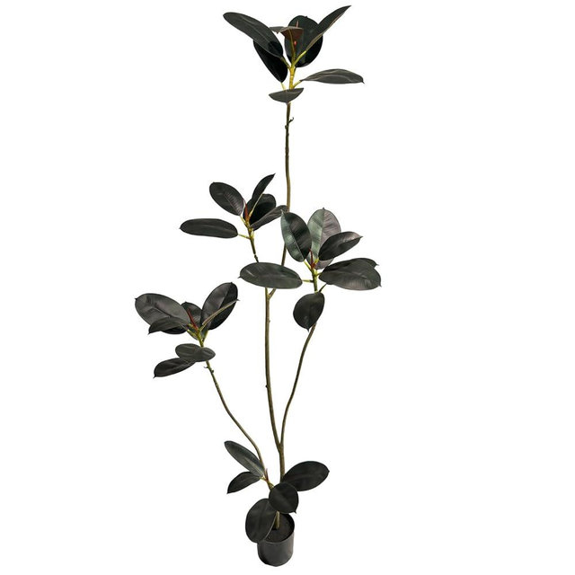 AfanD Artificial Rubber Tree,6ft Tall Fake Plants Artificial Rubber Plants for Indoor, Fake Trees for Office Home Living Room Floor Patio Greening Porch Decor。
