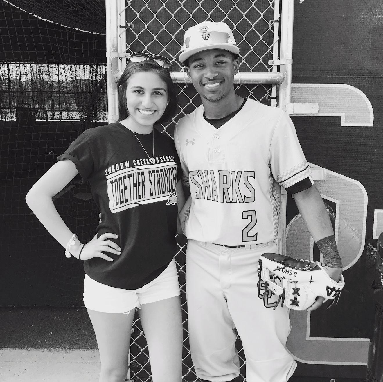 Cheering Brannon on at his baseball games at Shadow Creek!
