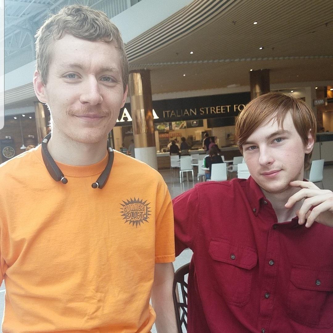 Bennet and Kieran it's a good thing he shaves the stache now.