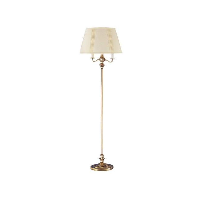 59" 6-way Metal Floor Lamp Antique Brass - Cal Lighting