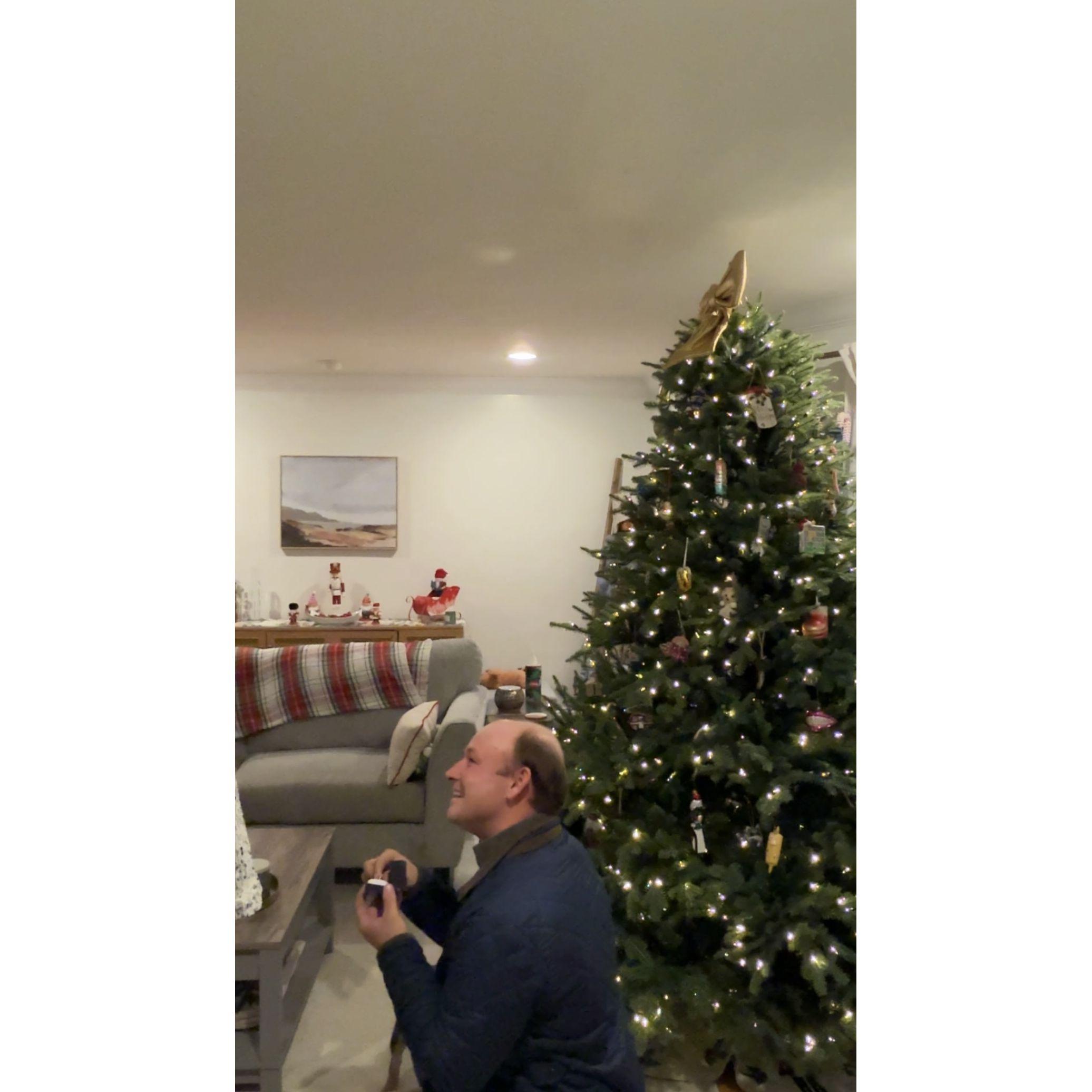 Troy's attempt at capturing the proposal, but cropped Mandy out!