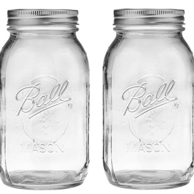 Ball Regular Mouth 32-Ounces Mason Jar with Lids and Bands (2-Units)