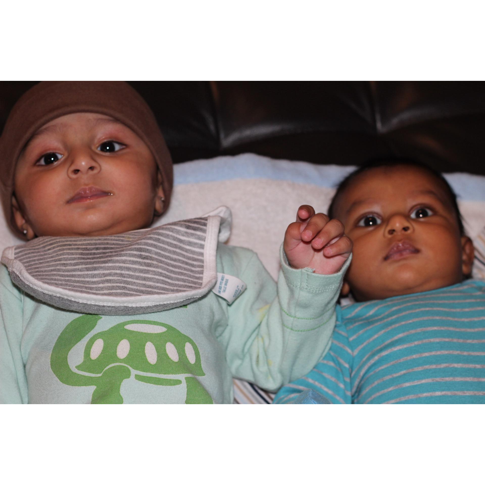 Rohan and Vachi were babies!