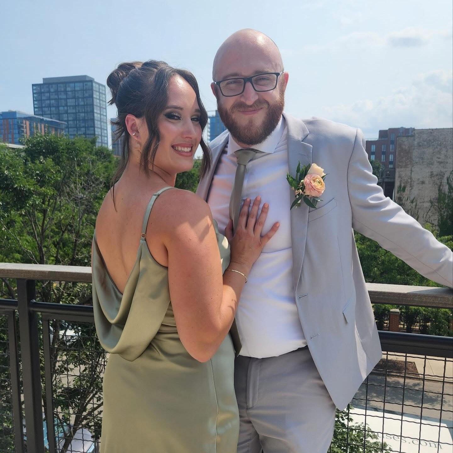 August 2024 - At our friends' Natalie and Travis' (bridesmaid and groomsman) wedding downtown Chicago