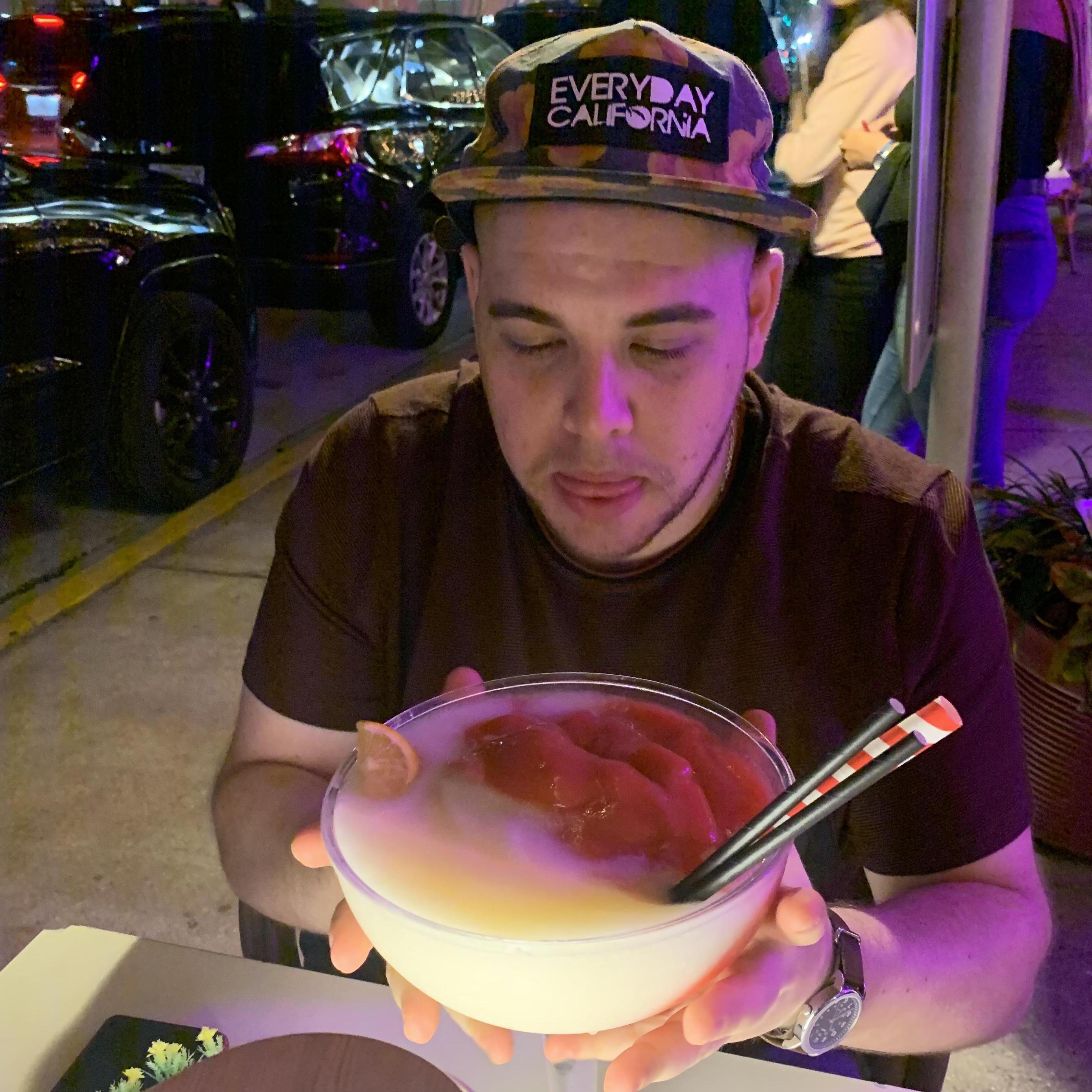 We thought these giant goblets were a good idea in Miami.. and then we got sick again.