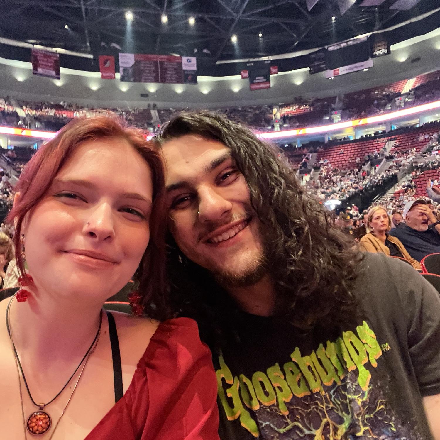 Getting to see our first concert of many.