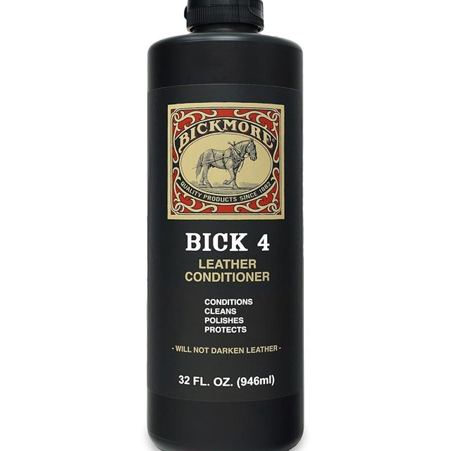 Bickmore Bick 4 Leather Conditioner 32 Fl Oz - Best Since 1882 - Leather Cleaner & Conditioner - Restore Polish & Protect All Smooth Finished Leathers
