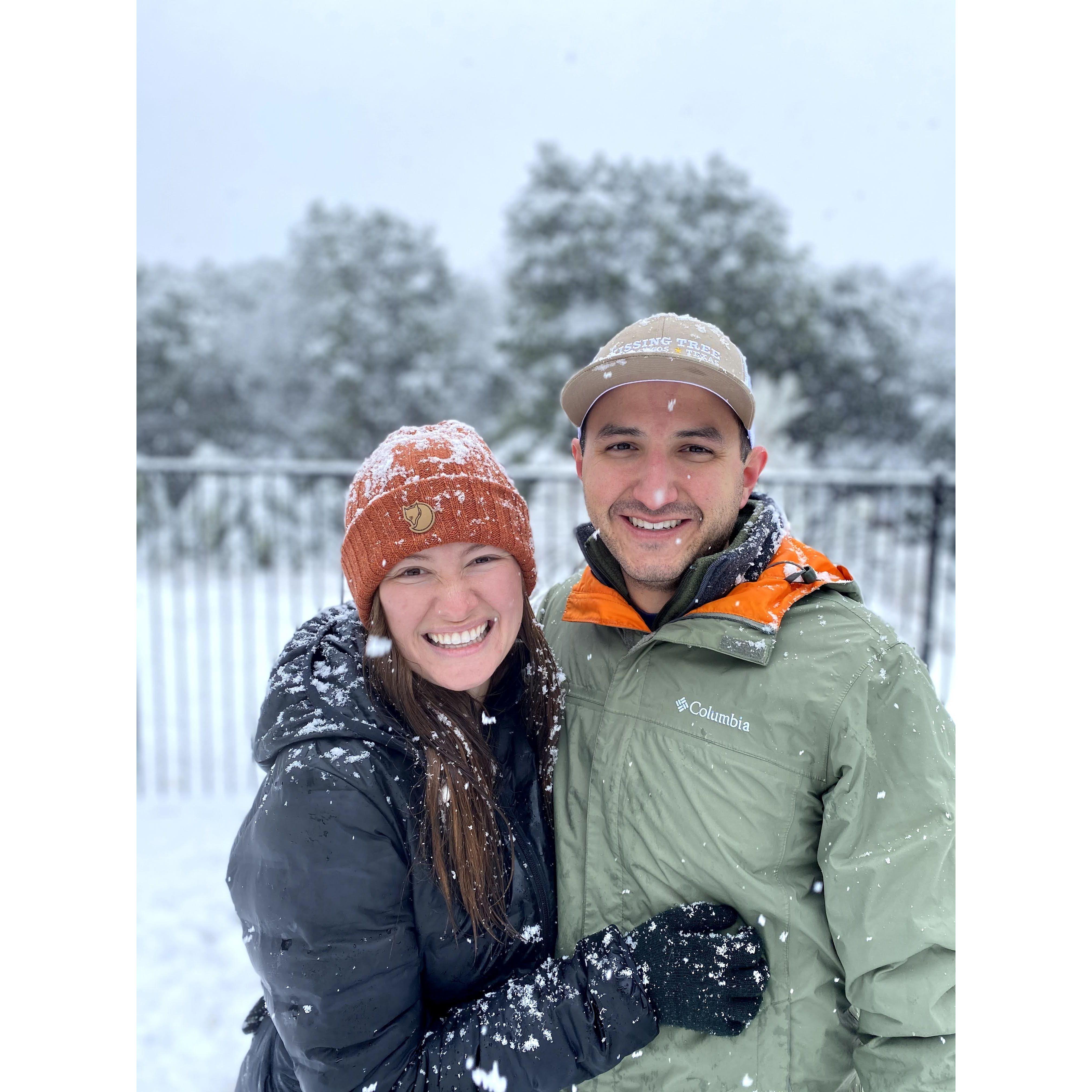 We had only been dating for a few months before a fun snow day turned into 6 days trapped inside. 