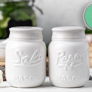 Comfify Mason Jar Salt & Pepper Shakers