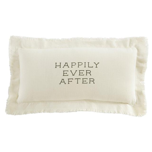 Mud PieWedding Collection Happily Ever After Pillow