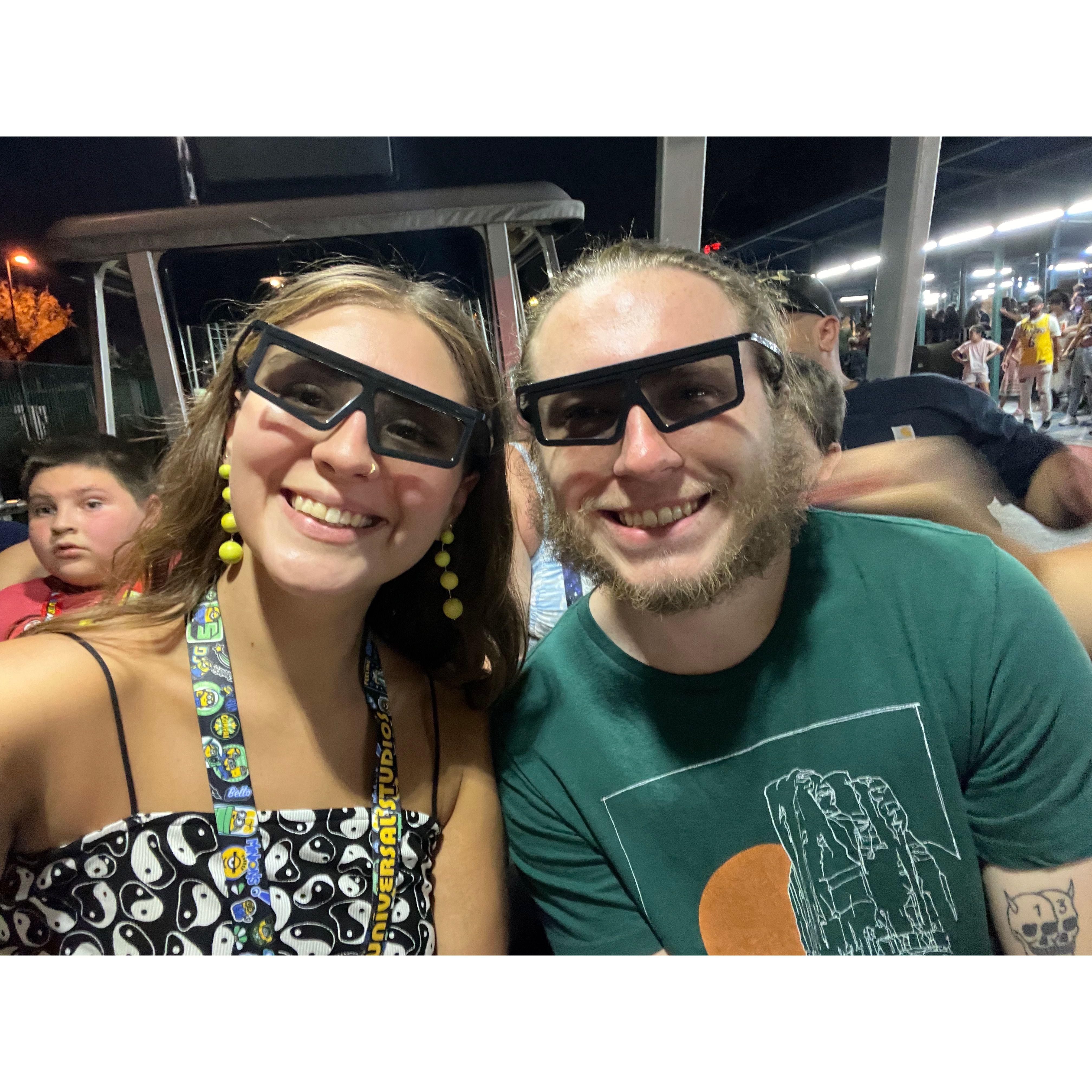 3D glasses...check.