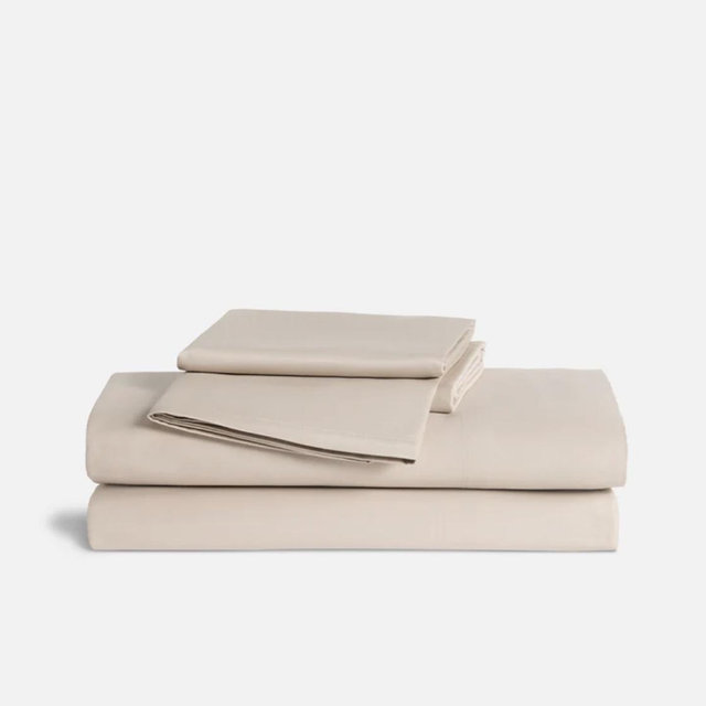 Luxe Sateen Core Sheet Set—King Sized, Pebble Color