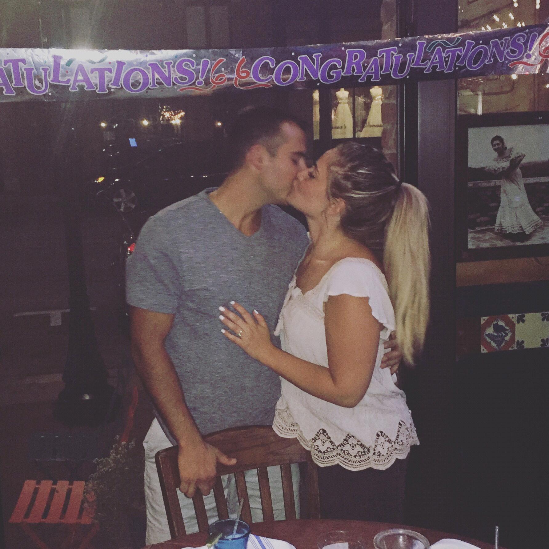 Celebrating our engagement at Salsa 17.