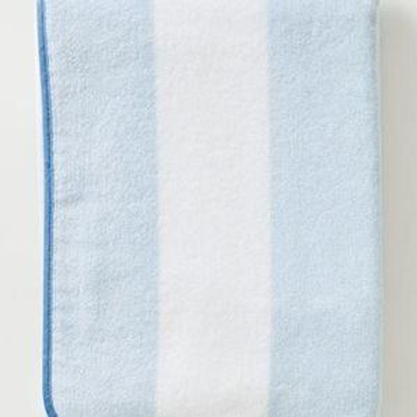 Beach Towel- Light Blue Stripe | Oversized Luxury Beach Towel