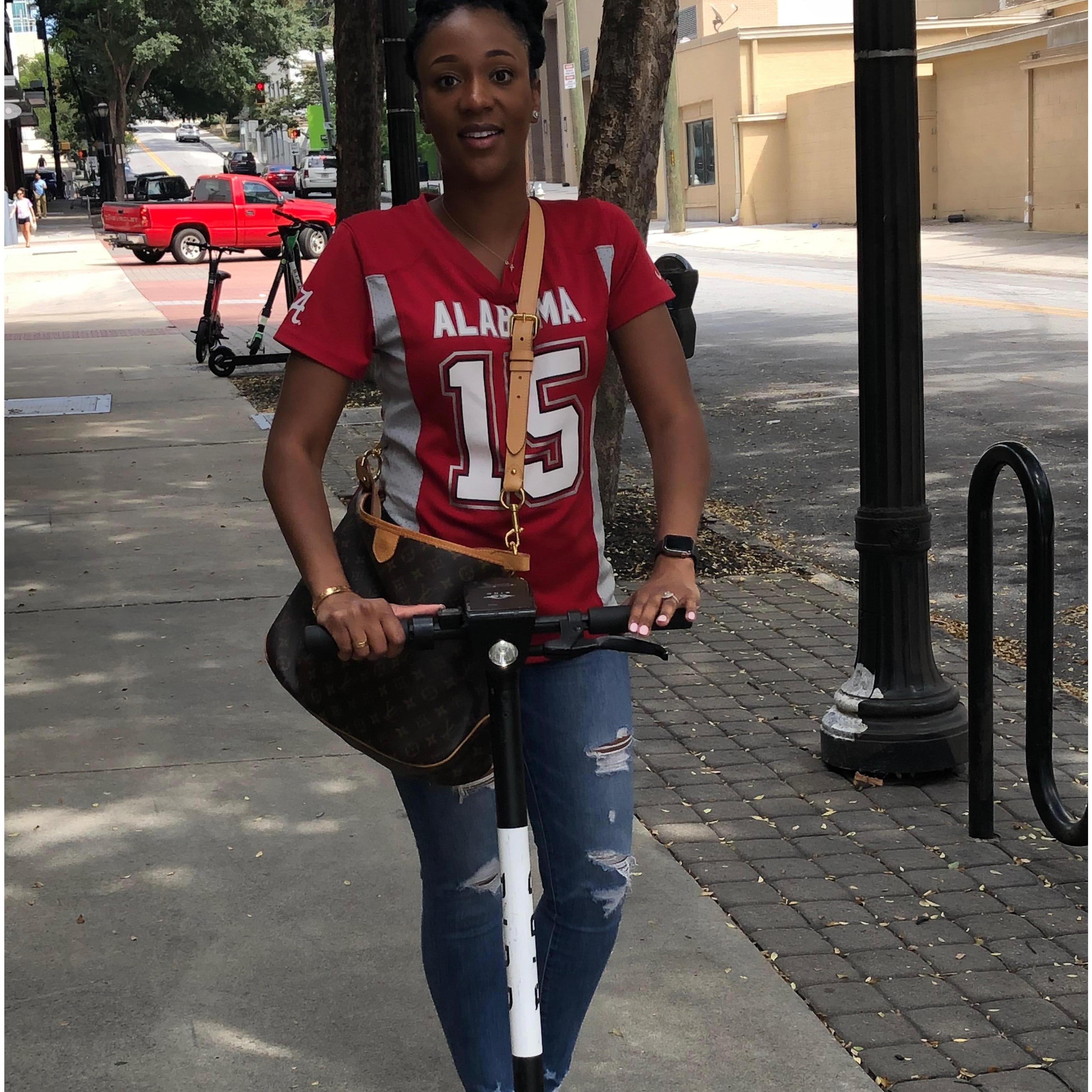 Zipping through Buckhead during a weekend getaway!
