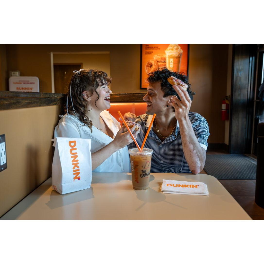 Had to go back to the Dunkin' where we first met for some photos :)