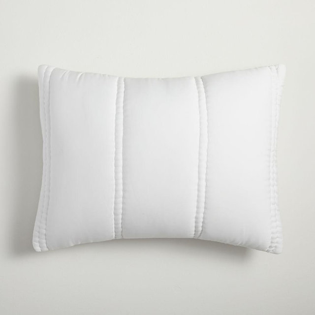 Tencel Plush King Sham, White