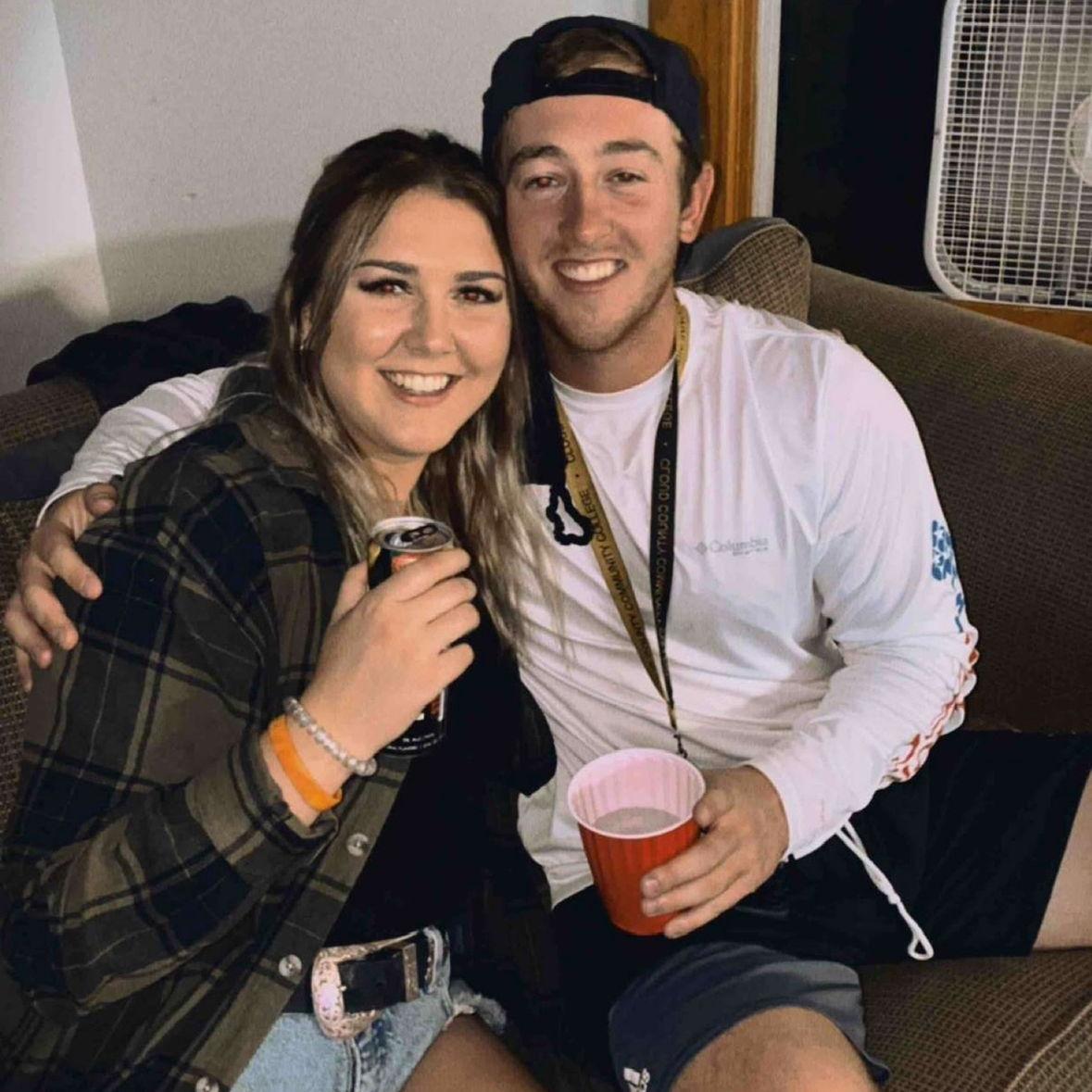 One of our first photos together in college!