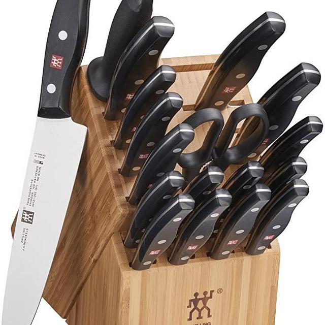 Zwilling J.A. Henckels 30782-000 TWIN Signature Knife Block Set, 19 Piece, Black