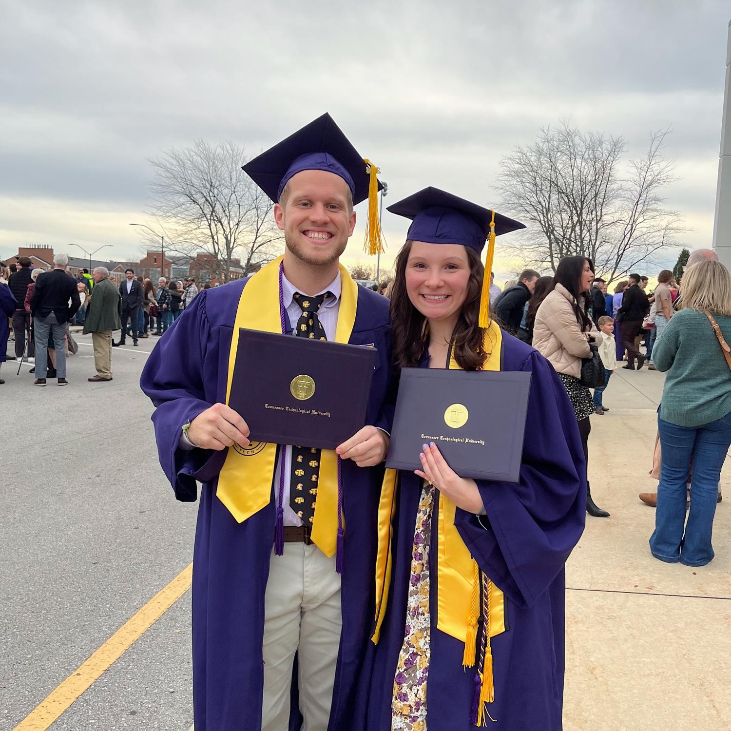 We got to graduate right beside each other!