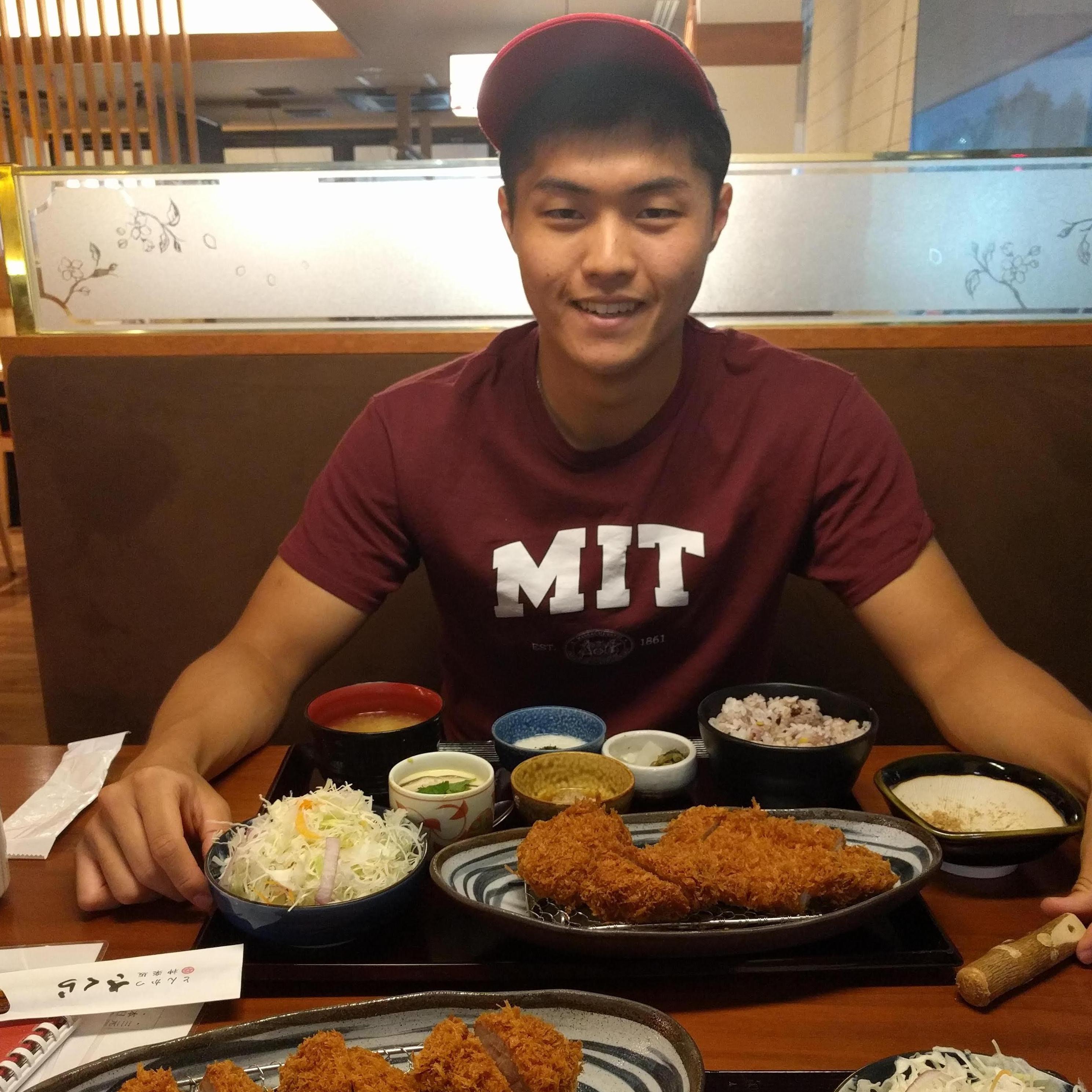 Yong is very excited to eat Tonkatsu. The great thing of this particular place is that everyone can refill rice and salad for NO ADDITIONAL COST. (07/23/2018, Japan)