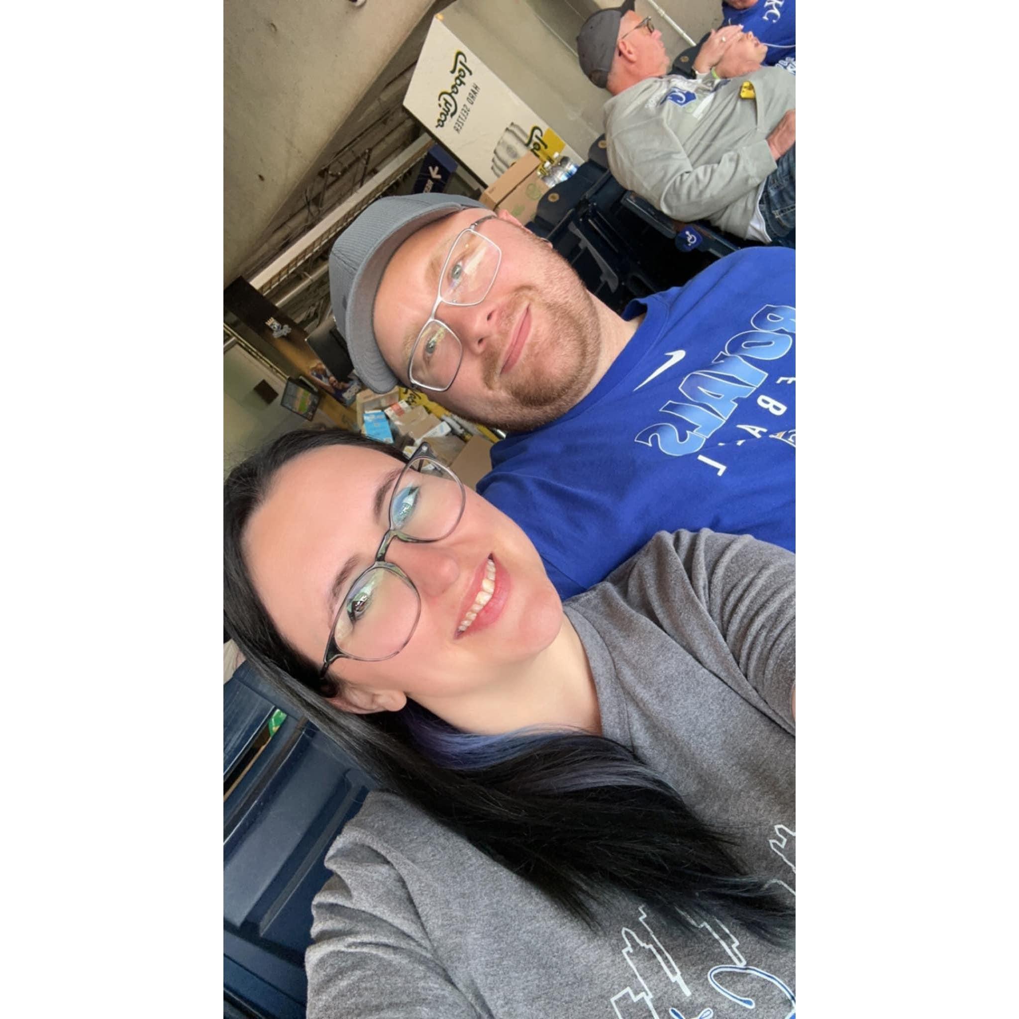 He surprised me with going to a Royals game!