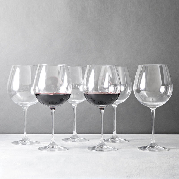 Rosenthal DiVino Rotweinglas Bordeaux – 24,2 Cm, 0,58 L, Kristall, Spülmaschinenfest, 6er-Set
