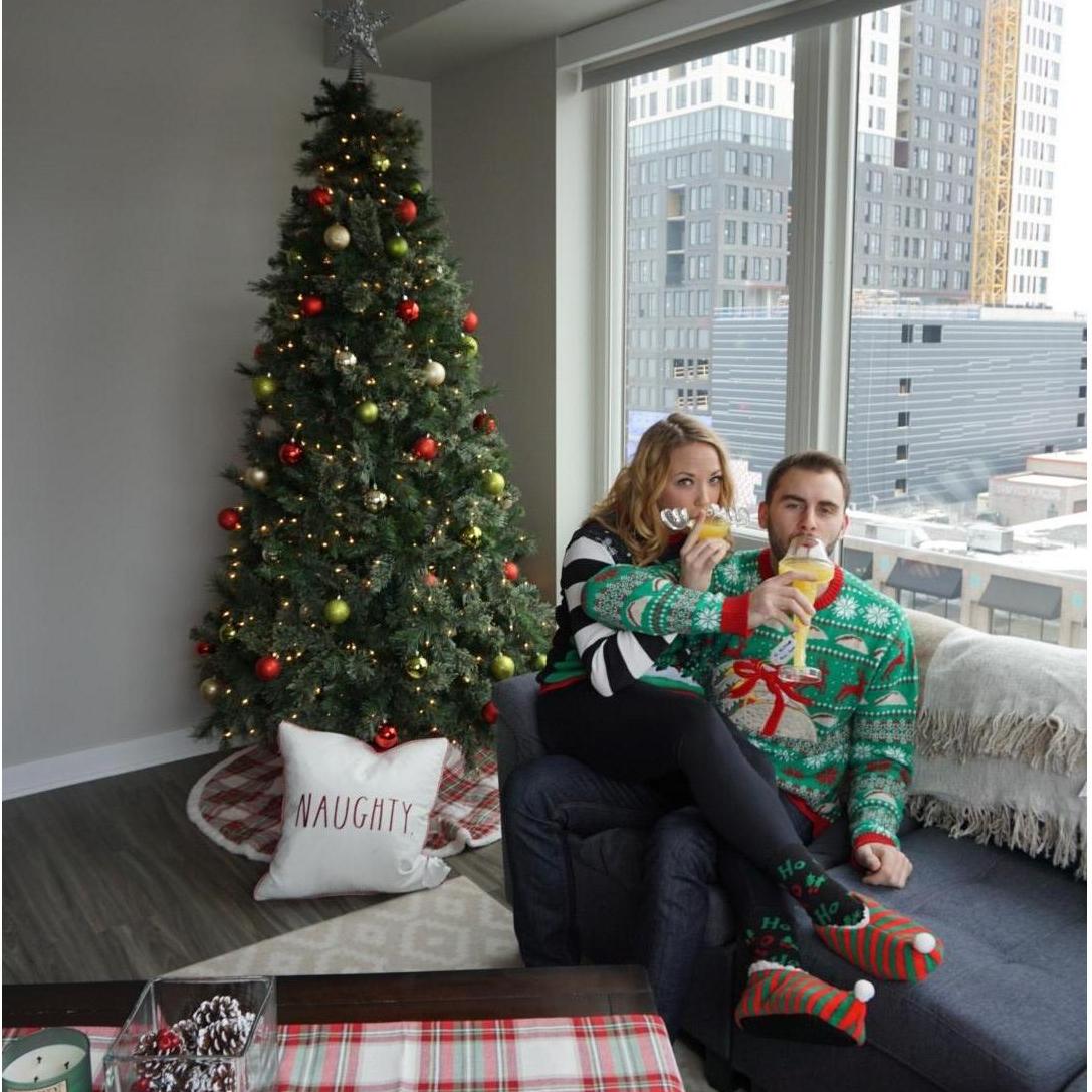 First Christmas in our first apartment together in NE Minneapolis.