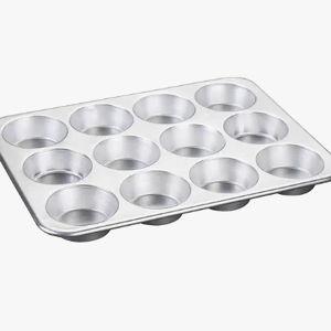 Nordic Ware Natural Aluminum Commercial Muffin Pan, 12 Cup