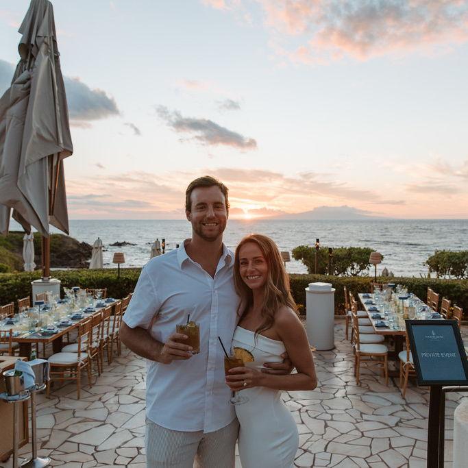 First drink as an engaged couple