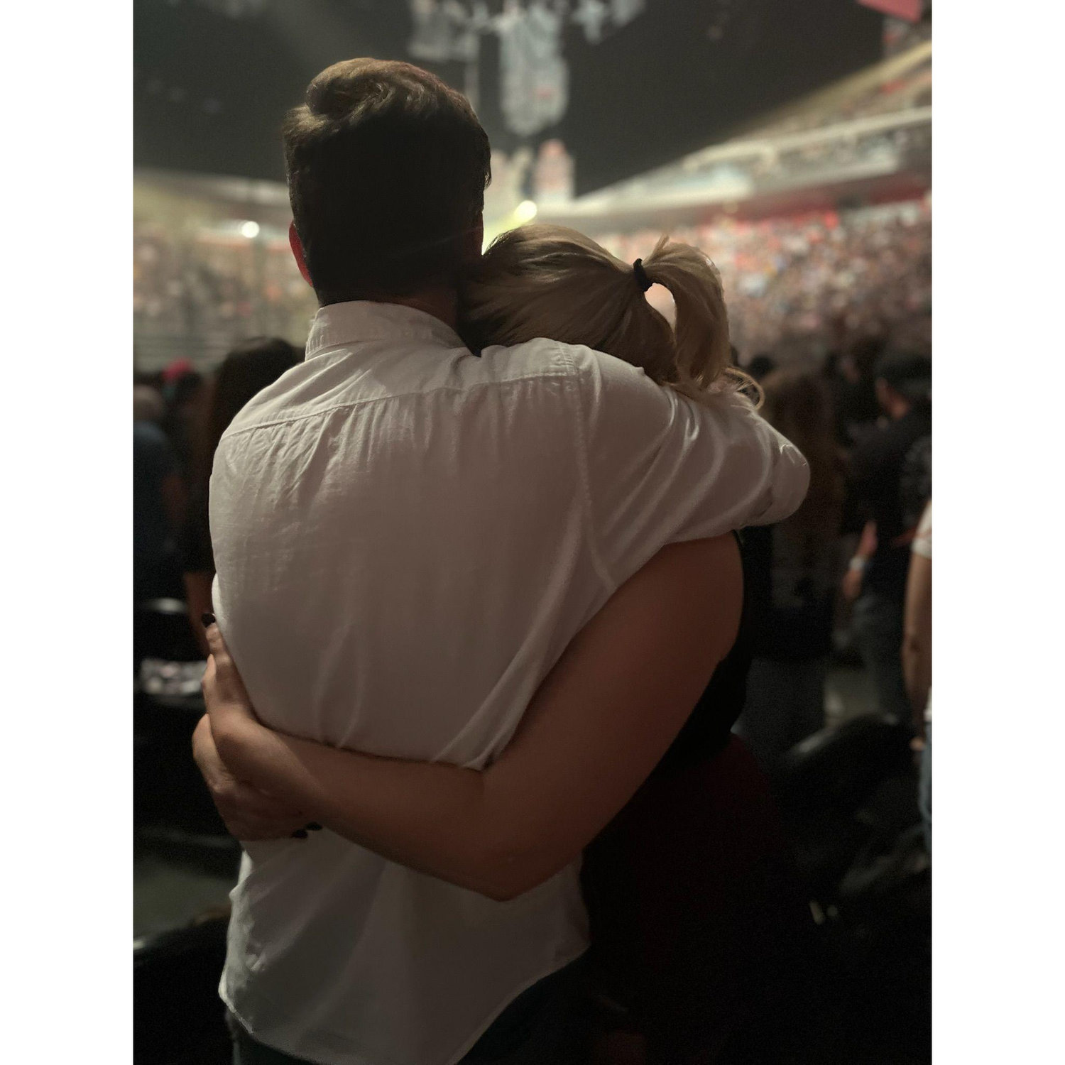 At the Blink 182 concert for Chris' birthday
