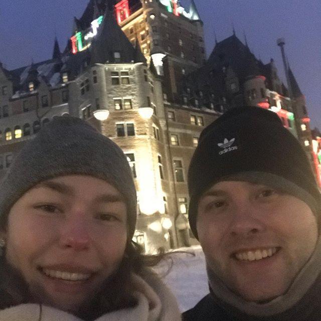 In Quebec City, where Katie and Zach got engaged.