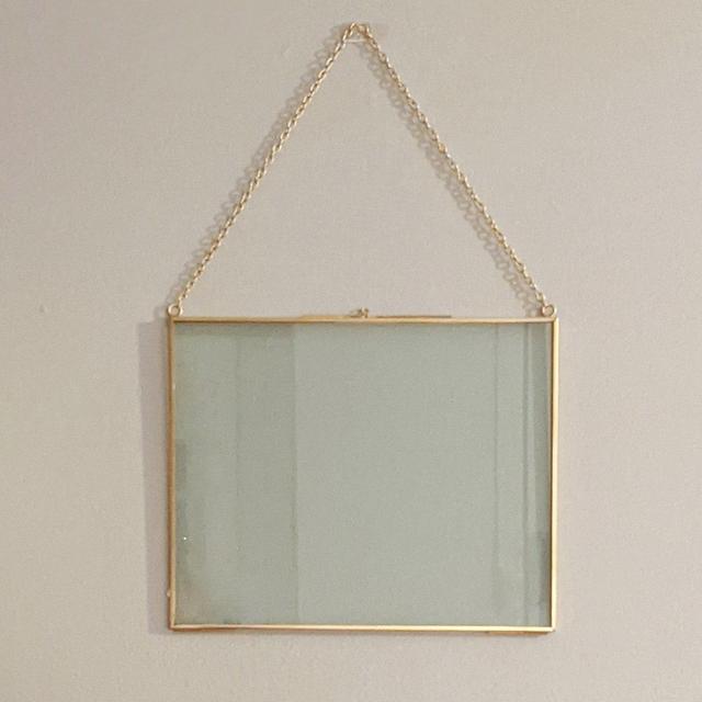 8x10" Brass & Glass Horizontal...