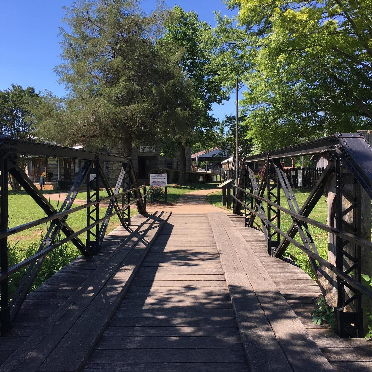 A bridge leading into Cannonsburgh